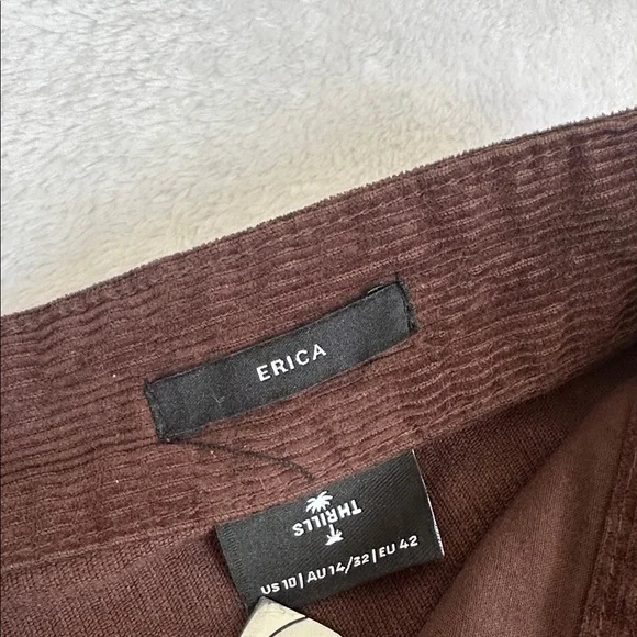 Thrills Womens Organic Cotton Preppy Corduroy High Waist Boho‎ Granola Shorts 10 - Picture 8 of 10